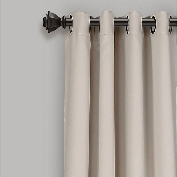 Lush Décor 52" x 95" Blackout Curtain Set Wheat - Picture 3 of 8